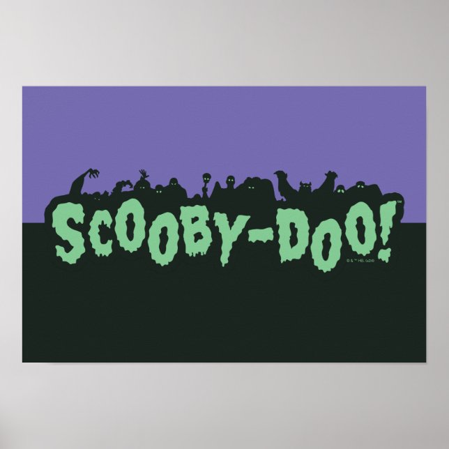Poster Scooby-Doo! Logotipo Silhouette Monster (Frente)