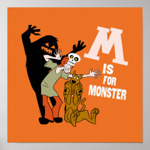 Poster Scooby-Doo M é destinado ao Monster