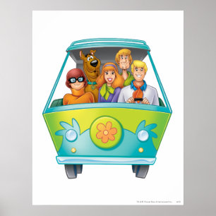 Póster Scooby-Doo & o Airbrush da máquina do mistério d