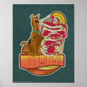 Poster Scooby-Doo Pilha de pizza "Munchies"