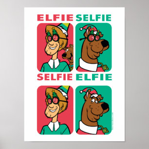 Poster Scooby-Doo & Shaggy "Selfie de Elfo"