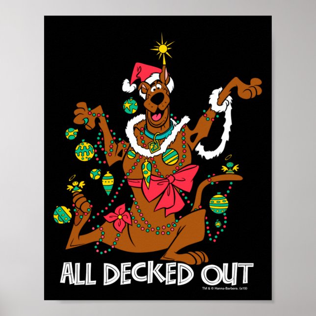 Poster Scooby Doo Todo Enfeitado  (Frente)
