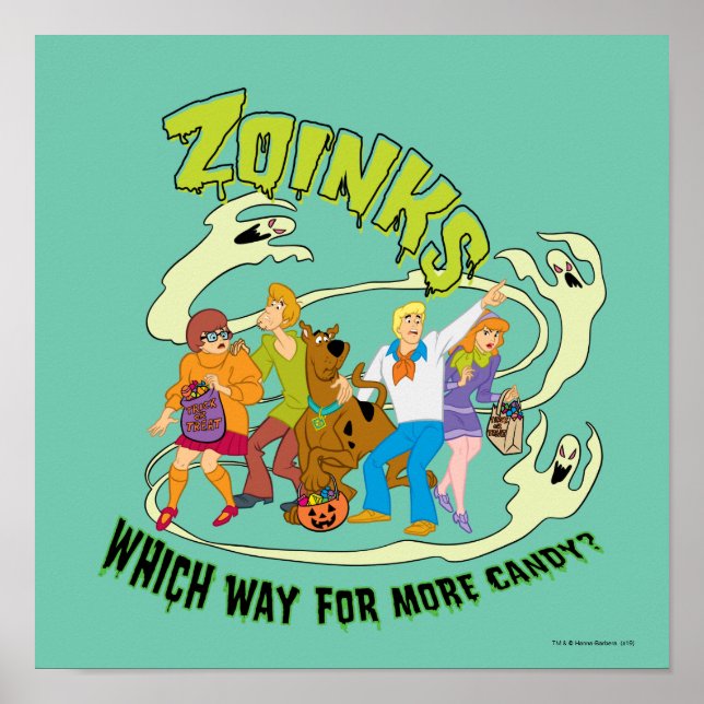 Poster Scooby-Doo | Zoinks Which Way for More Candy? (Frente)