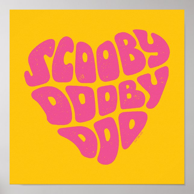 Poster Scooby Dooby Doo Heart (Frente)