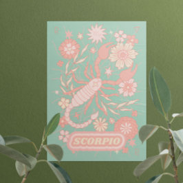 Poster Scorpio Celestial Zodiac Pastel Dreams Wall Arts