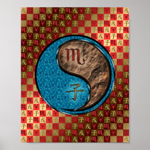 Poster Scorpio & Earth Rat