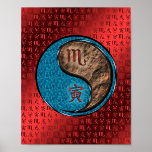 Poster Scorpio & Earth Tiger