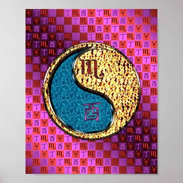 Poster Scorpio & Fire Rooster (Frente)