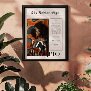 Poster Scorpio Jornal de Fotografia da Astrologia Zodía