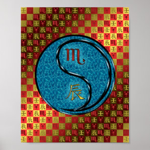 Poster Scorpio & Water Dragon