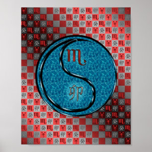 Poster Scorpio & Water Rabbit
