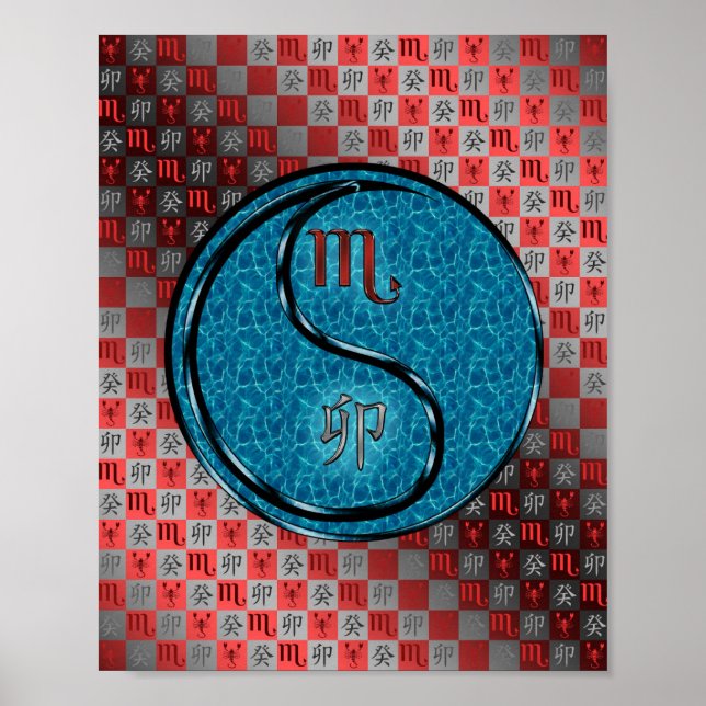Poster Scorpio & Water Rabbit (Frente)