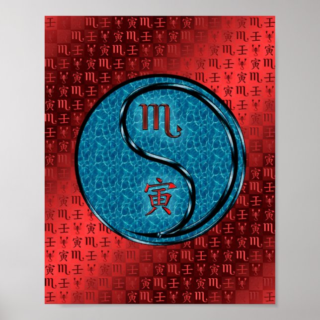 Poster Scorpio & Water Tiger (Frente)