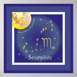 Póster Scorpion de 24 22 posteres octobre au novembre