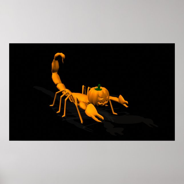 Póster Scorpion Laranja (Frente)