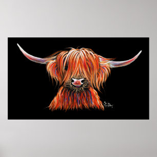 Poster SCoSH HigHLaND CoW ' HaRLeY ' por SHiRLeY Mac