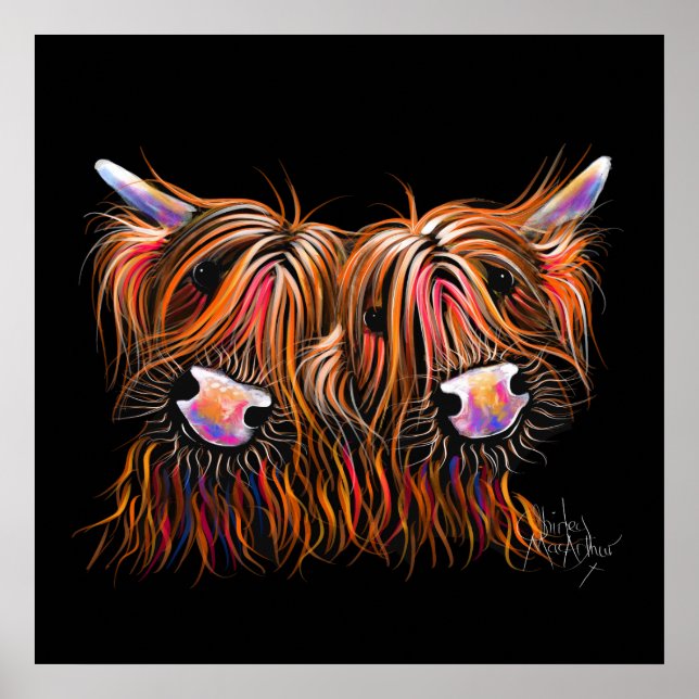 Póster SCoSH HigHLaND CoW ' THe LoVeLieS ' por SHiRLeY (Frente)