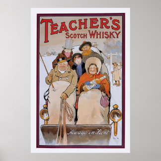 Póster Scotch Whisky do professor