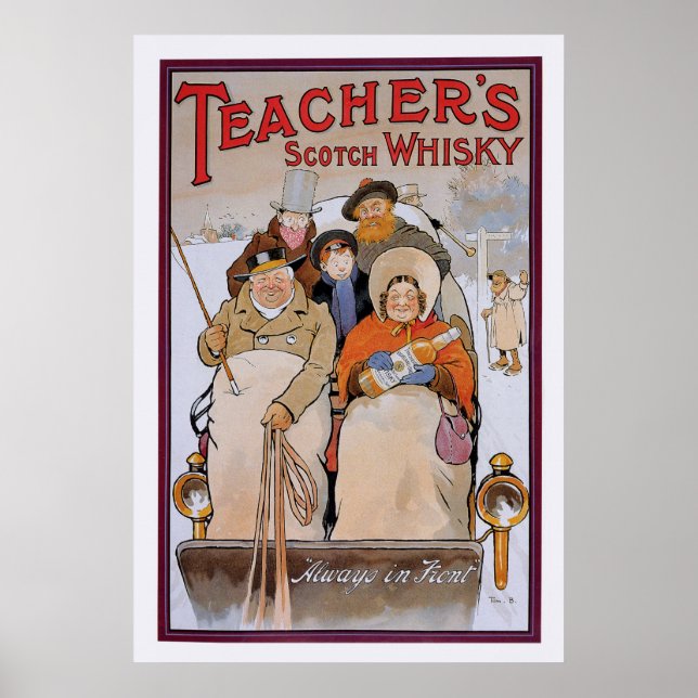 Póster Scotch Whisky do professor (Frente)