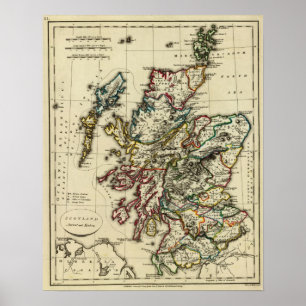 Poster Scotland ancient, modern