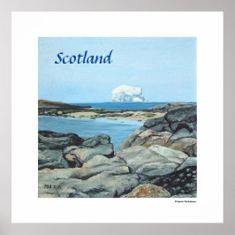 Poster Scotland Bass Rock North Berwick por Pola.B.Alex