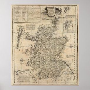 Poster Scotland e norte Grâ Bretanha