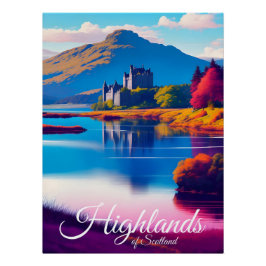 Póster Scotland Highlands Travel Poster