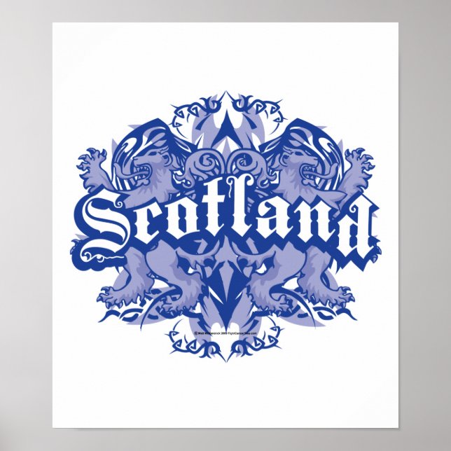 Poster Scotland Tribal (Frente)