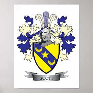Poster Scott Family Crest Casaco de Armas