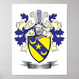 Poster Scott Family Crest Casaco de Armas