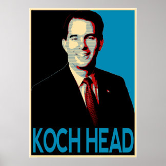 Poster Scott Walker - Koch Head
