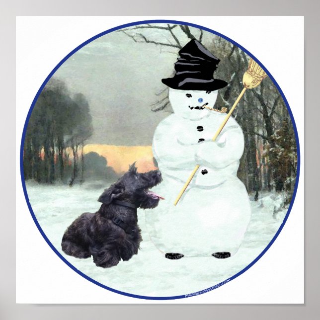 Poster Scottie Dog e Snowman (Frente)