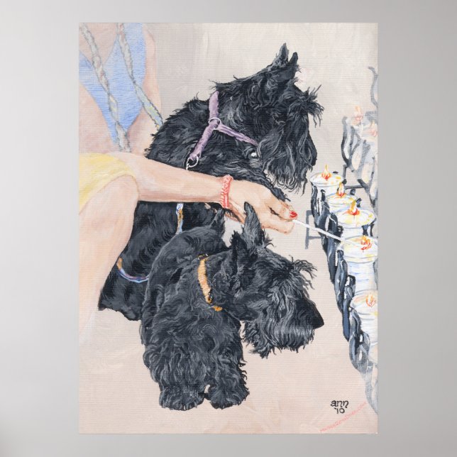 Póster Scotties Lighting Candles (Frente)