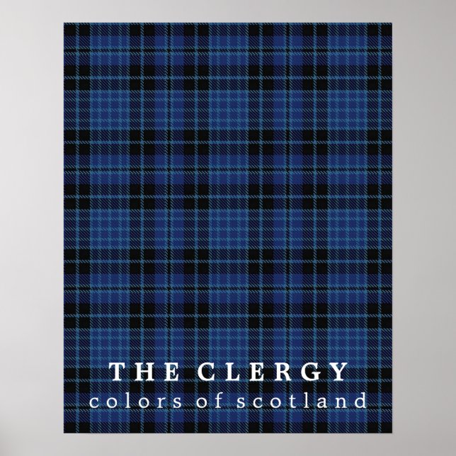 Póster Scottish Clergy Colors of Scotland Tartan (Frente)