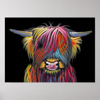 Poster Scottish Highland Cow ' BRaVEHEaRT 2' por Shirley 