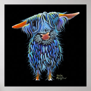 Póster Scottish Highland Cow ' THoMaS' por Shirley M