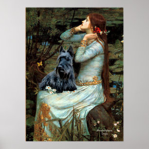 Póster Scottish Terrier 2 - Ophelia Seated