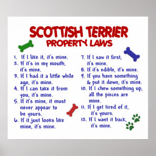 POSTER SCOTTISH TERRIER PL2