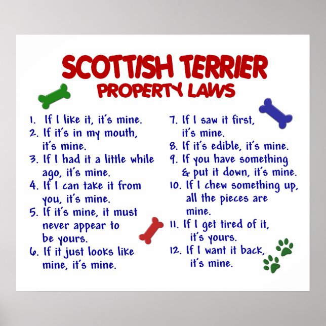 POSTER SCOTTISH TERRIER PL2 (Frente)