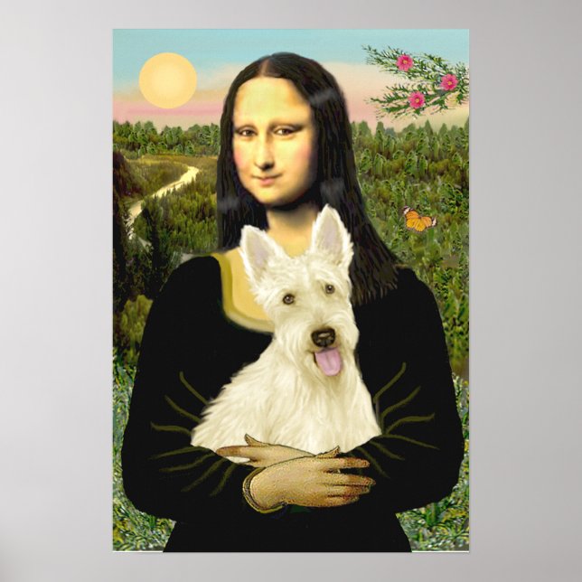 Póster Scottish Terrier (W5) - MonaLisa (Frente)