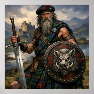 Poster Scottish Warrior