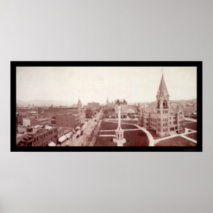 Poster Scranton, foto do centro 1902 do PA