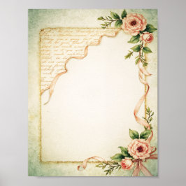 Poster Scrapbook & Junk Journal Paper Digital Download