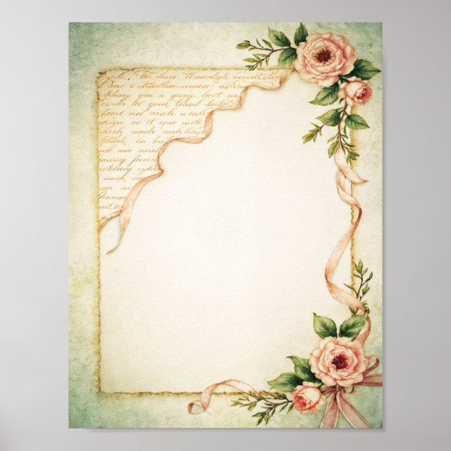 Poster Scrapbook & Junk Journal Paper Digital Download (Frente)