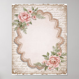 Poster Scrapbook & Junk Journal Paper Digital Download