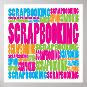 Póster Scrapbooking colorido