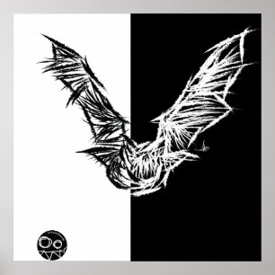 Póster Scratchy Bat Poster/Print 1