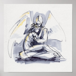 Póster Scribble Angels