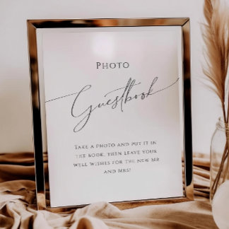 Poster Scrip Minimalista Whimsical | Fotografia no Sinal 