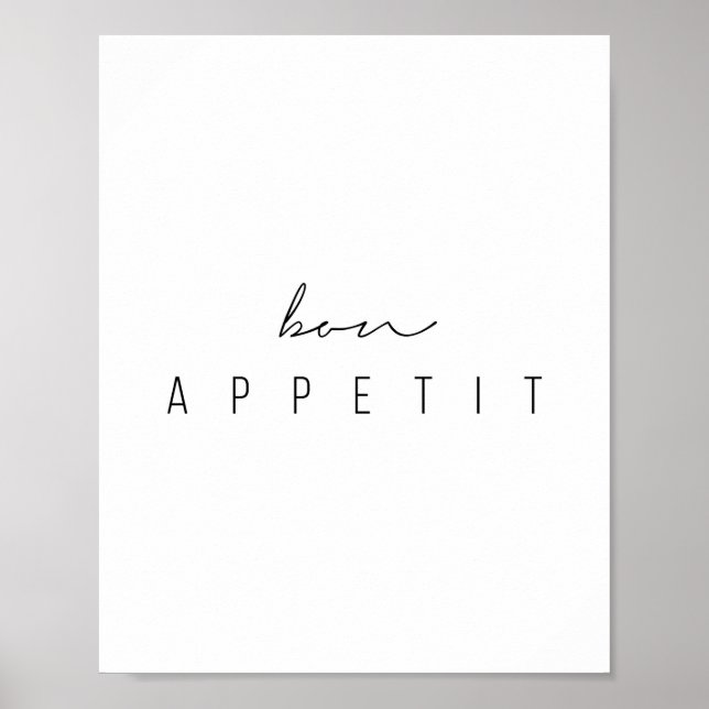 Poster Script Bon Appetit (Frente)